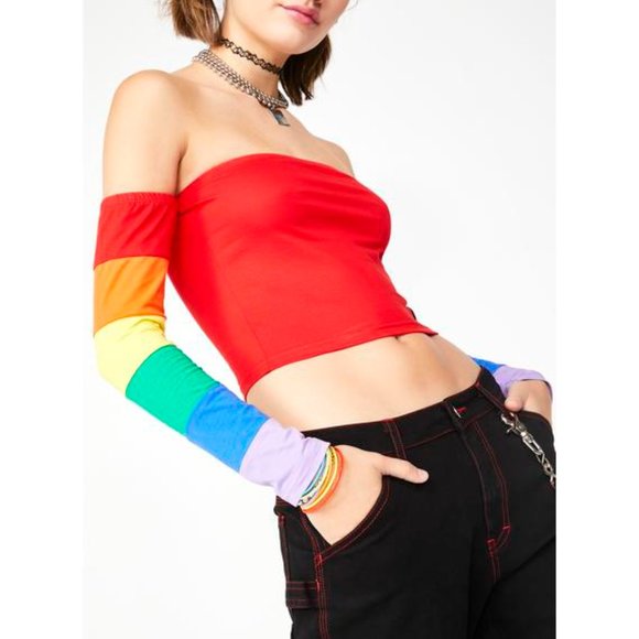 Dolls Kill Tops - dELiA*s Under A Lucky Star Crop Top